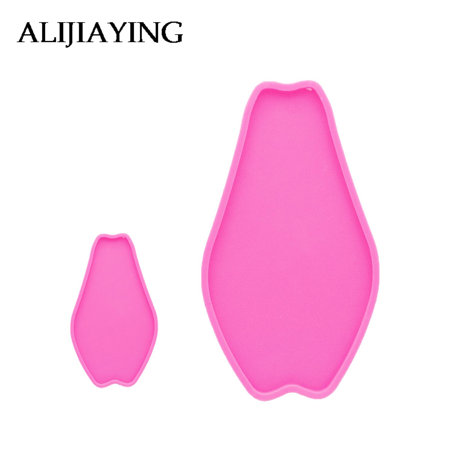 Geode Mold Silicone - DY1121 Glänzende Papaya/Granatapfel Geode Untersetzer-Achat-Harzform, Silikonform