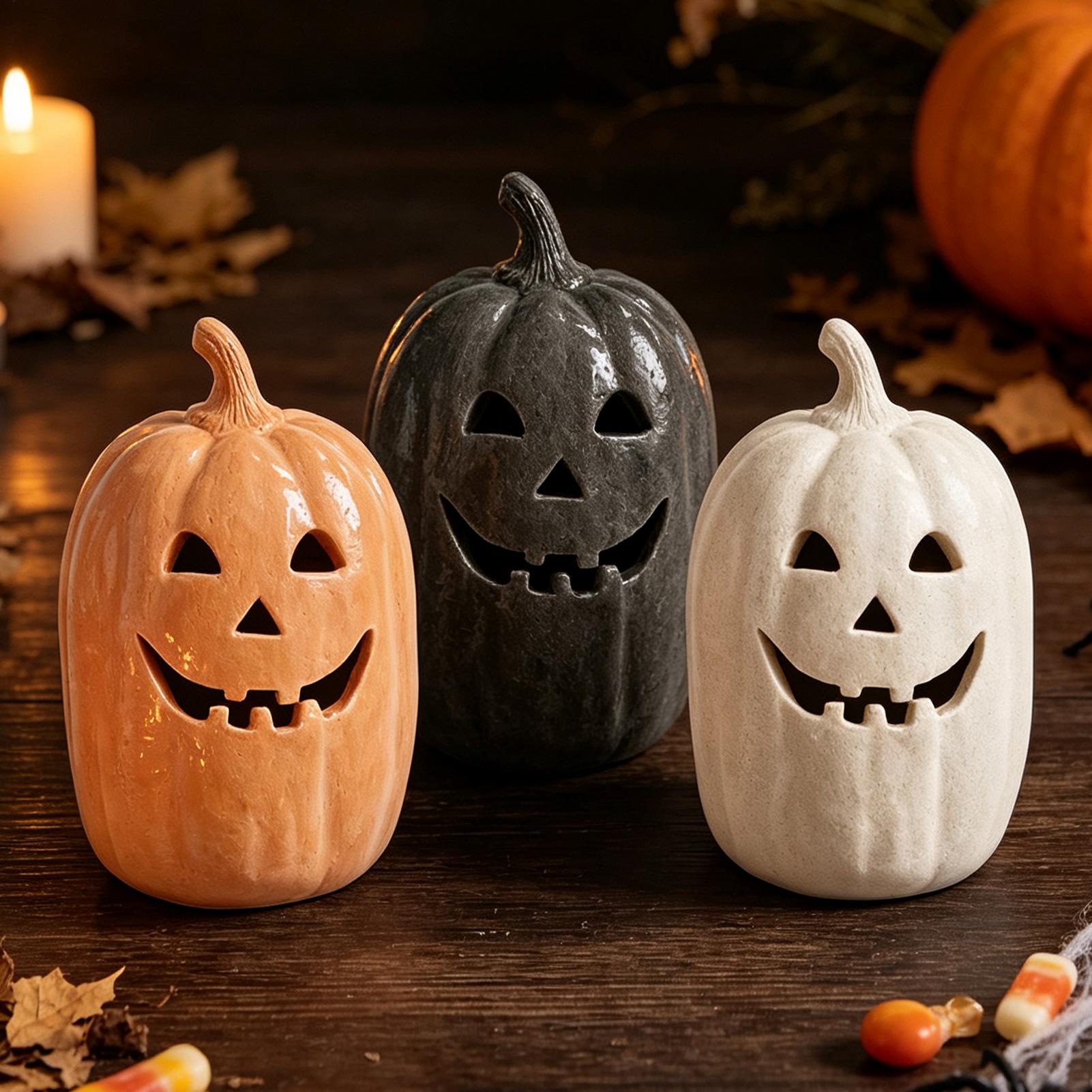 Halloween-Kürbisse aus Kunstha – Resin Crafts Bewertung und Preis
