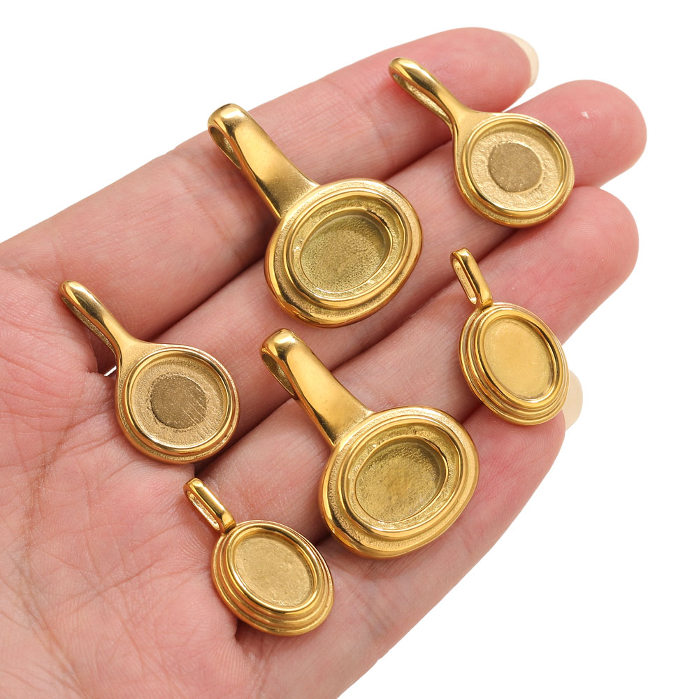5 Stück Edelstahl Runde ovale  – Resin Crafts Bewertung und Preis