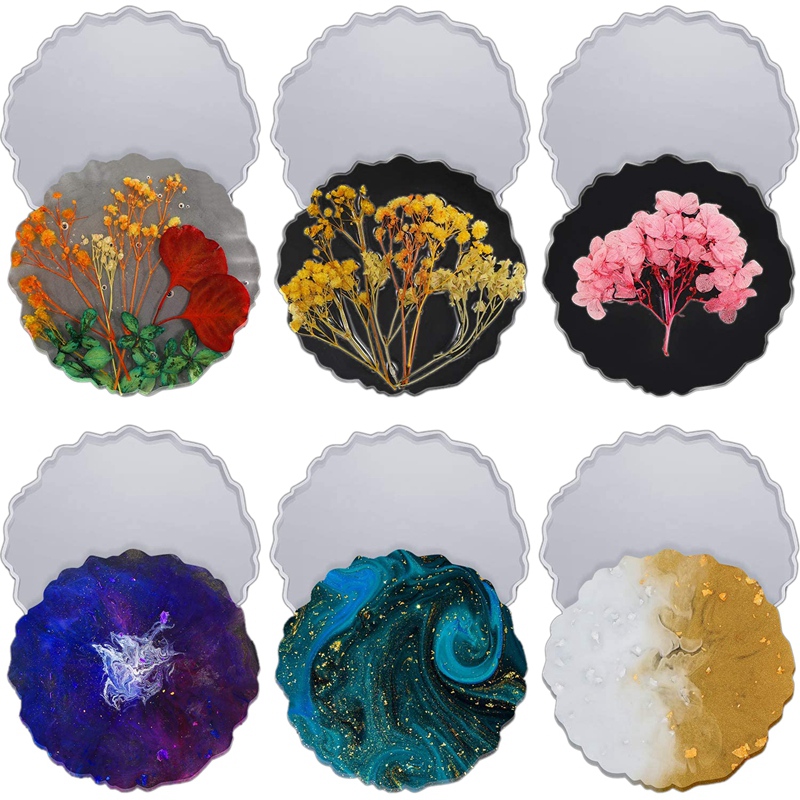 6-teilige Harz-Untersetzerform – Geode Mold Silicone Bewertung und Preis
