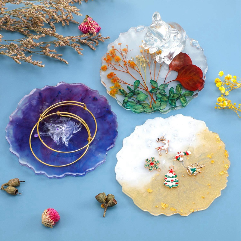 6-teilige Harz-Untersetzerform – Geode Mold Silicone Bewertung und Preis