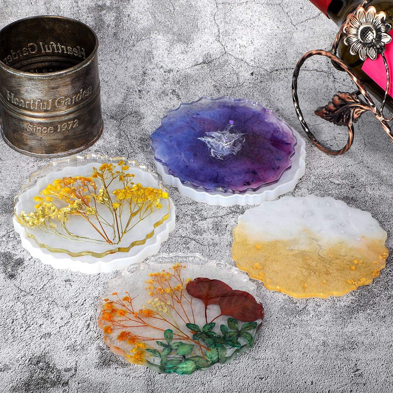 6-teilige Harz-Untersetzerform – Geode Mold Silicone Bewertung und Preis