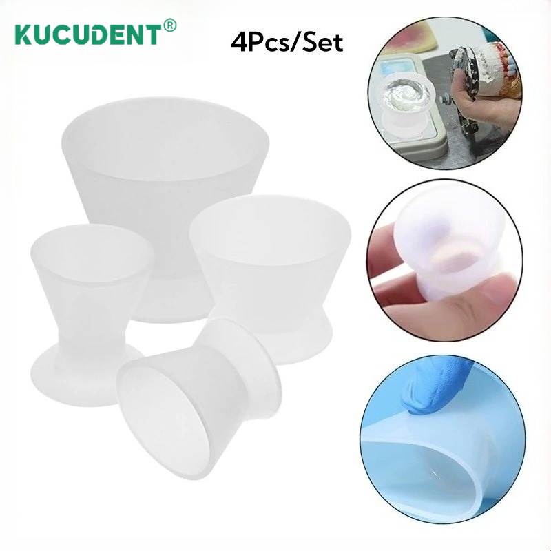 4-teiliges Set Dental-Silikon- – Mixing Cup Silicone Bewertung und Preis