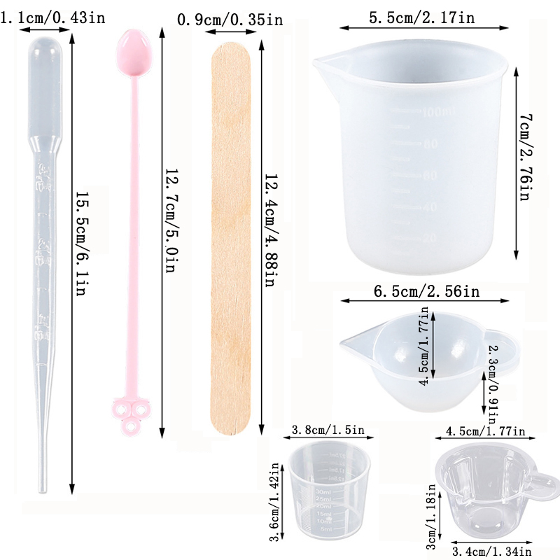 UV-Epoxidharz Gießwerkzeug-Set – Mixing Cup Silicone Bewertung und Preis